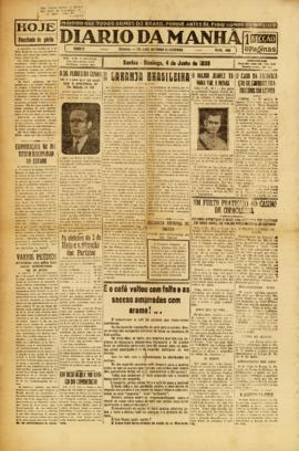 Diario da manhã [jornal], a. 2, n. 435. Santos-SP, 04 jun. 1933.