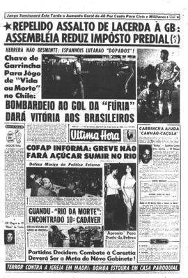 Última Hora [jornal]. Rio de Janeiro-RJ, 06 jun. 1962 [ed. matutina].