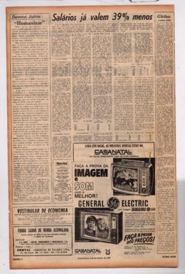 Última Hora [jornal]. Rio de Janeiro-RJ, 09 nov. 1967 [ed. regular].