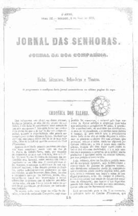 O Jornal das senhoras [jornal], a. 4, t. 7, [s/n]. Rio de Janeiro-RJ, 06 mai. 1855.