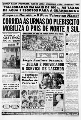 Última Hora [jornal]. Rio de Janeiro-RJ, 04 jan. 1963 [ed. vespertina].