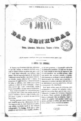 O Jornal das senhoras [jornal], t. 2, [s/n]. Rio de Janeiro-RJ, 25 jul. 1852.