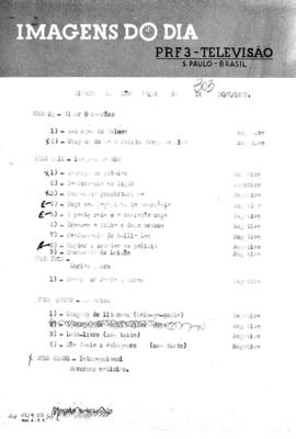 TV Tupi [emissora]. Diário de São Paulo na T.V. [programa]. Roteiro [televisivo], 30 jul. 1959.