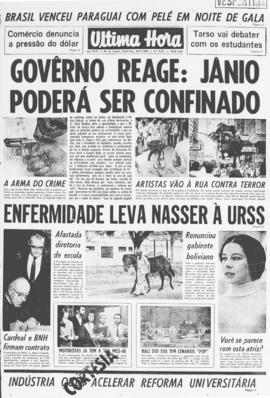 Última Hora [jornal]. Rio de Janeiro-RJ, 26 jul. 1968 [ed. vespertina].