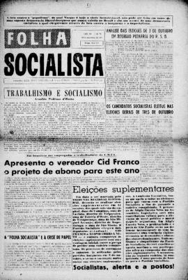 Folha socialista [jornal], a. 3, n. 71. São Paulo-SP, 18 nov. 1950.