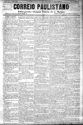 Correio paulistano [jornal], [s/n]. São Paulo-SP, 17 out. 1882.