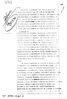 TV Tupi [emissora]. Jornal Novas [programa]. Roteiro [televisivo], 30 jul. 1976.
