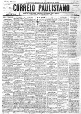 Correio paulistano [jornal], [s/n]. São Paulo-SP, 08 mar. 1890.