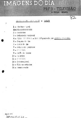 TV Tupi [emissora]. Diário de São Paulo na T.V. [programa]. Roteiro [televisivo], 02 mai. 1958 [versão 1].
