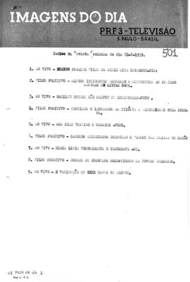 TV Tupi [emissora]. Revista Feminina [programa]. Roteiro [televisivo], 24 ago. 1959.