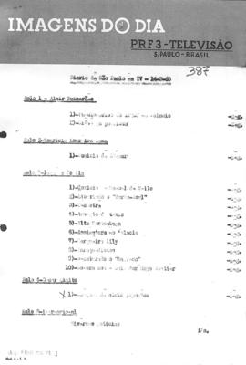 TV Tupi [emissora]. Diário de São Paulo na T.V. [programa]. Roteiro [televisivo], 14 mar. 1960.
