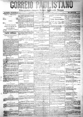 Correio paulistano [jornal], [s/n]. São Paulo-SP, 25 nov. 1886.