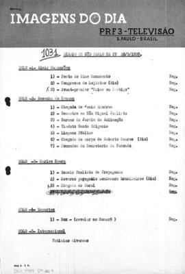 TV Tupi [emissora]. Diário de São Paulo na T.V. [programa]. Roteiro [televisivo], 26 set. 1959.