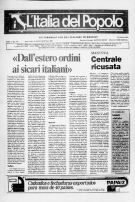 L' Italia del popolo [jornal], a. 10, n. 447. [s.l.], 16 abr. 1987.