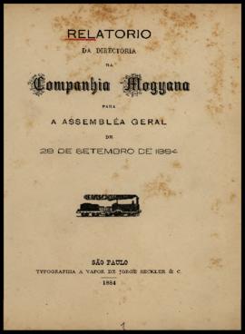 Relatório…, [nº 023], 1º sem. 1884. Criador(a): Companhia Mogiana de Estradas de Ferro. São Paulo...