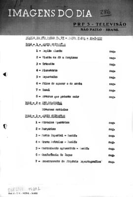 TV Tupi [emissora]. Diário de São Paulo na T.V. [programa]. Roteiro [televisivo], 20 jul. 1962.