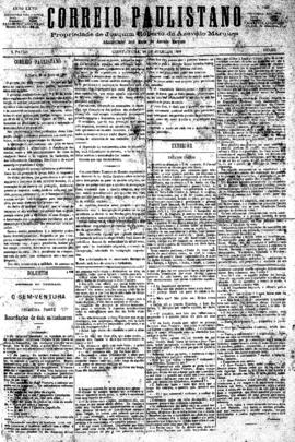 Correio paulistano [jornal], [s/n]. São Paulo-SP, 29 jul. 1880.