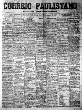 Correio paulistano [jornal], [s/n]. São Paulo-SP, 31 ago. 1894.