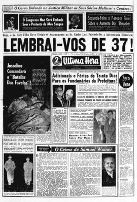 Última Hora [jornal]. Rio de Janeiro-RJ, 10 nov. 1955 [ed. vespertina].