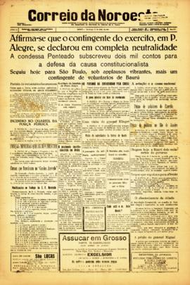 Correio da noroeste [jornal], a. 2, n. 339. Bauru-SP, 17 jul. 1932.