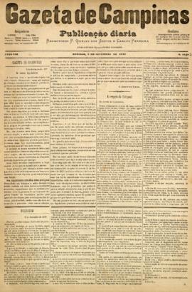 Gazeta de Campinas [jornal], a. 8, n. 1120. Campinas-SP, 02 set. 1877.