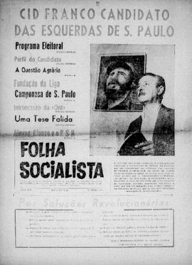 Folha socialista [jornal], a. 23, n. 135. São Paulo-SP, mai. 1962.