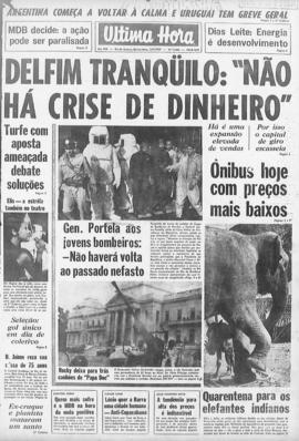 Última Hora [jornal]. Rio de Janeiro-RJ, 03 jul. 1969 [ed. matutina].