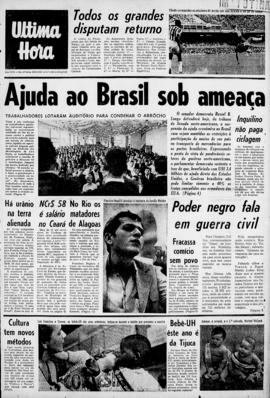 Última Hora [jornal]. Rio de Janeiro-RJ, 13 nov. 1967 [ed. matutina].