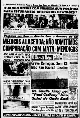 Última Hora [jornal]. Rio de Janeiro-RJ, 07 mar. 1963 [ed. vespertina].