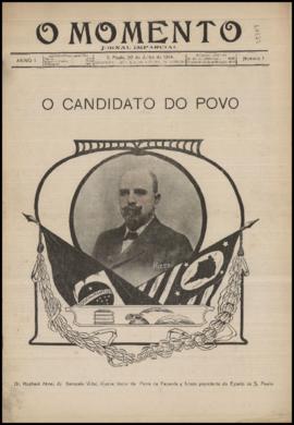 O Momento [jornal], a. 1, n. 1. São Paulo-SP, 20 jul. 1914.