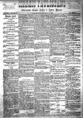 Correio paulistano [jornal], [s/n]. São Paulo-SP, 06 jan. 1886.