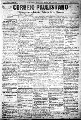 Correio paulistano [jornal], [s/n]. São Paulo-SP, 29 jul. 1883.