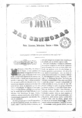 O Jornal das senhoras [jornal], t. 1, [s/n]. Rio de Janeiro-RJ, 06 jun. 1852.