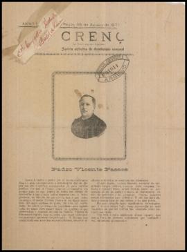 A Crença [jornal], a. 1, [s/n]. São Paulo-SP, 28 ago. 1901.