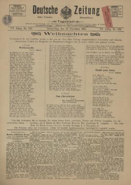 Deutsche zeitung [jornal], [s/n]. São Paulo-SP, 24 dez. 1903.