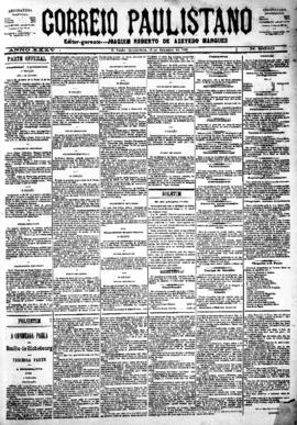 Correio paulistano [jornal], [s/n]. São Paulo-SP, 14 set. 1888.