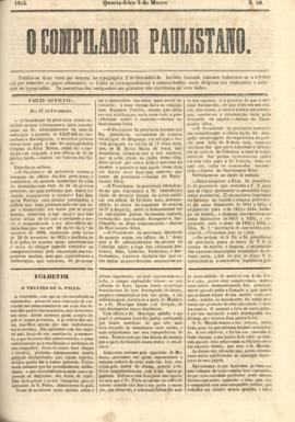 O Compilador paulistano [jornal], [s/n]. São Paulo-SP, 02 mar. 1853.