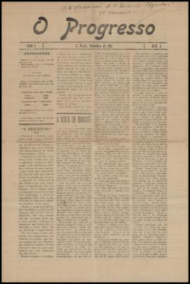 O Progresso [jornal], a. 1, n. 2. São Paulo-SP, set. 1911.