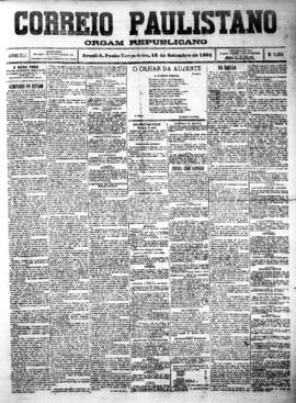 Correio paulistano [jornal], [s/n]. São Paulo-SP, 18 set. 1894.