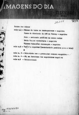 TV Tupi [emissora]. Diário de São Paulo na T.V. [programa]. Roteiro [televisivo], 28 fev. 1958.