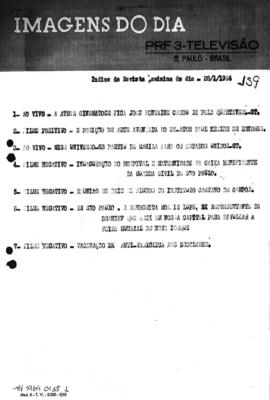 TV Tupi [emissora]. Revista Feminina [programa]. Roteiro [televisivo], 28 jan. 1964.