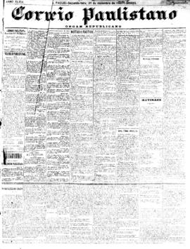 Correio paulistano [jornal], [s/n]. São Paulo-SP, 31 dez. 1900.