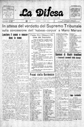 La Difesa [jornal], a. 6, n. 311. São Paulo-SP, 01 jun. 1930.