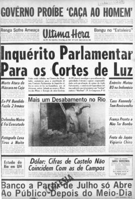 Última Hora [jornal]. Rio de Janeiro-RJ, 10 mar. 1967 [ed. vespertina].
