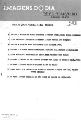 TV Tupi [emissora]. Revista Feminina [programa]. Roteiro [televisivo], 28 jan. 1960.