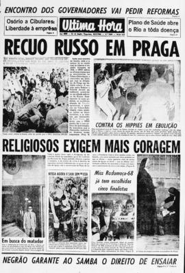 Última Hora [jornal]. Rio de Janeiro-RJ, 23 jul. 1968 [ed. matutina].
