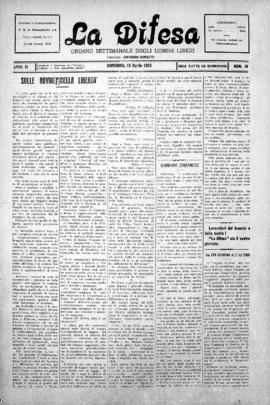La Difesa [jornal], a. 3, n. 16. São Paulo-SP, 12 abr. 1925.