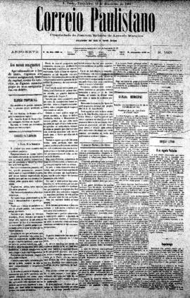 Correio paulistano [jornal], [s/n]. São Paulo-SP, 13 dez. 1881.