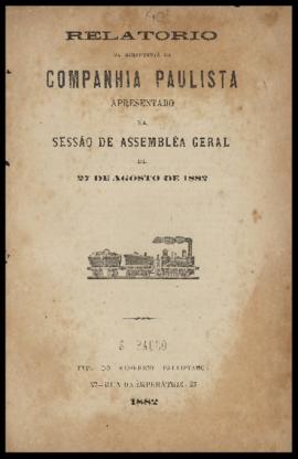Relatório…, [nº 026], 1º sem. 1882. Criador(a): Companhia Paulista de Estradas de Ferro. São Paul...