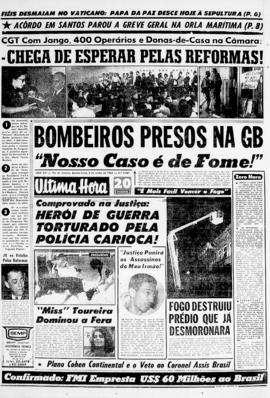 Última Hora [jornal]. Rio de Janeiro-RJ, 06 jun. 1963 [ed. vespertina].